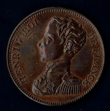Module de 5 Francs - Avènement d' Henri V - 1830 SPL