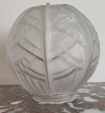globe art déco en verre