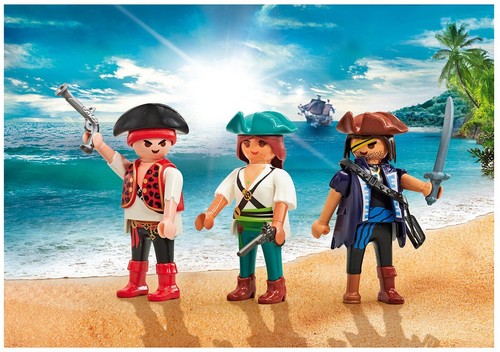 Playmobil three pirates set - three,