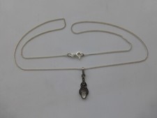 collier argent massif 925 poinçons 2,40gr : chaine 51cm maille gourmette de 1mm