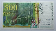 BILLET FRANÇAIS - 500 FRANCS