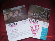 2  BROCHURES   PUBLICITAIRES   CHARRUES   REVERSIBLES  EBRA  1000  ET 2000