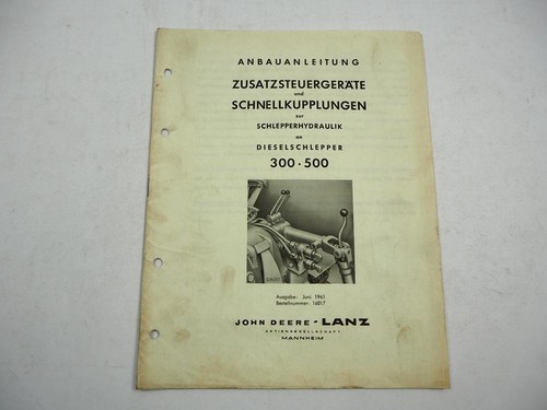 Lanz 300 500 tractor hydraulic - 300,