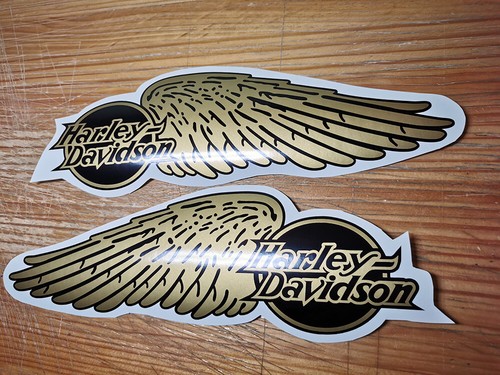 Harley davidson wings gold - harley,