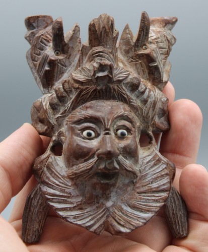 Ancien masque bois asie - ancien,