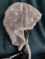Coiffe ancienne bonnet tulle