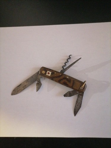 Couteau ancien marron - couteau,