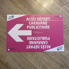 TOUR de FRANCE 2025 Village Depart Plaque Panneau  Caravane Publicitaire Vélo