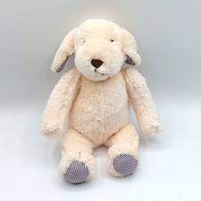 Peluche doudou chien beige