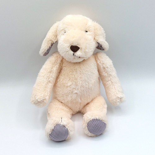 Peluche doudou chien beige