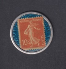 FRANCE:  Timbre monnaie 10c