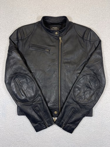 Veste moto cuir - en, polo