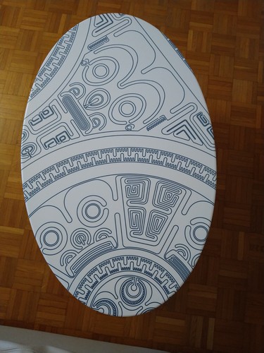 Table basse design motif - table,