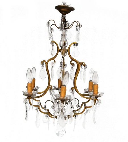 Lustre pampilles rocaille