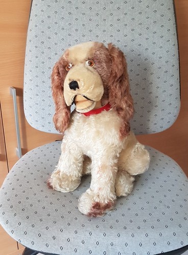 Ancien chien peluche steiff - peluche,