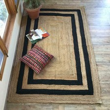Tapis tressé moderne ligne