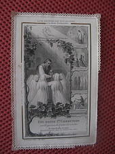 ++"1376"      Ancienne Image Pieuse Canivet Dentelle