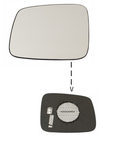 Miroir rétroviseur chauffant - miroir,