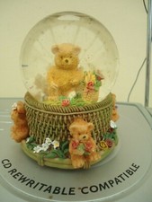 BOULE DE NEIGE DECOR OURSONS