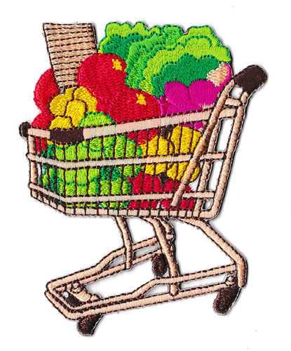 Patch écusson trolley chariot