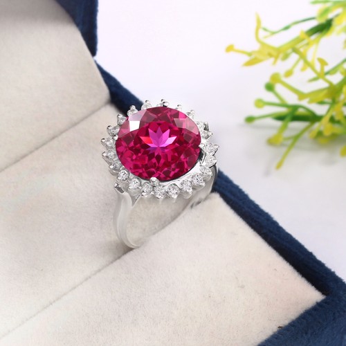 Saphir rose rond 11x11 - rose,