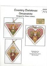 point de croix livret décos coeurs anges Noël Diane Arthurs