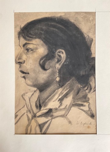 Lucienne capdevielle fusain - capdevielle,