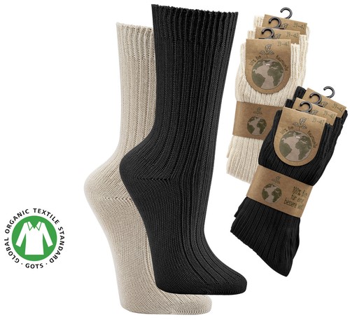 Chaussettes 100 coton bio - chaussettes, 100%