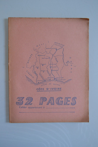 Ancien cahier ecolier - cahier,