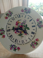 Assiette Horloge murale. En Porcelaine. Marque HANGARTER 