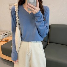 Pull décontracté col V