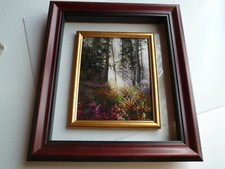 Trés belle broderie de paysage d'origine viénamienne, trés décorative,superbe!!