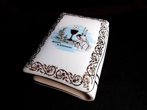 Bonbonnière porcelaine de - en,