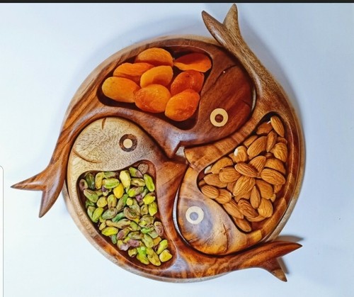 Decorative wooden tray