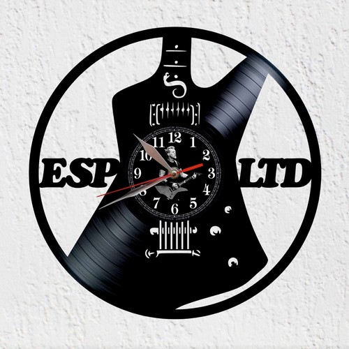 Horloge disque vinyle en - horloge,