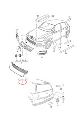 Volkswagen Polo 6R Calandre
