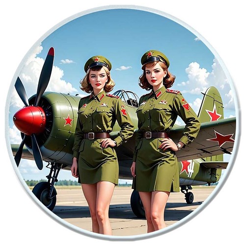 Sticker pinup urss russe - pinup,