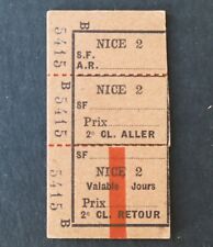 Ancien ticket billet train