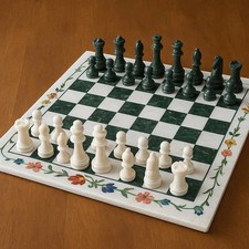 Jeu d'échecs en marbre