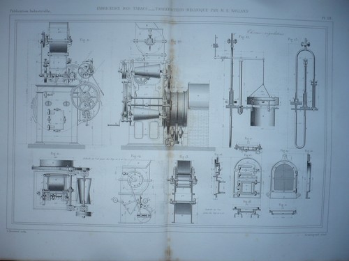 Gravure 1880 fabrication des - fabrication,