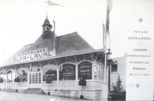 Exposition Internationale de BRUXELLES en 1910 - Stand Ecrémeuse ALFA LAVAL