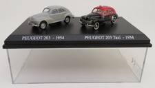 COFFRET ATLAS DUO 2 METAL UH PEUGEOT 203 + TAXI 1954 IN BOX