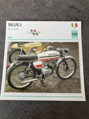 Carte fiche moto collection - fiche,