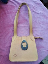 Sac à mains marron en cuir de