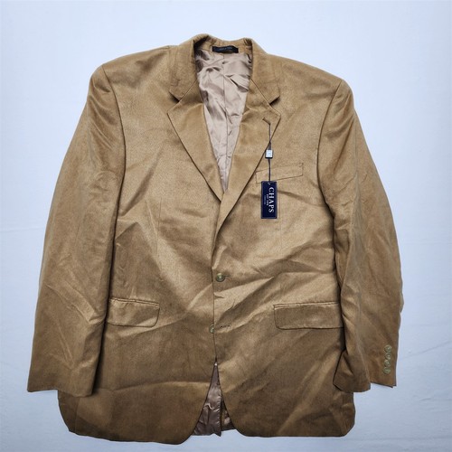 New chaps 44l brown poly - new,