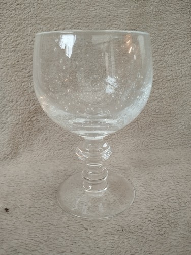 Verres bullés pied - 12,