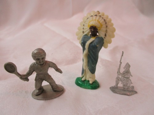 Vintage mini plastic pewter - plastic,