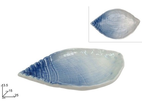Plat céramique coquille - plat,