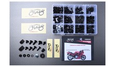 Kit visserie vis carénages spécifique Noir KAWASAKI ZZR 600 ZZR600 1994-2003