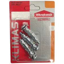 Chevilles en acier Molly pour